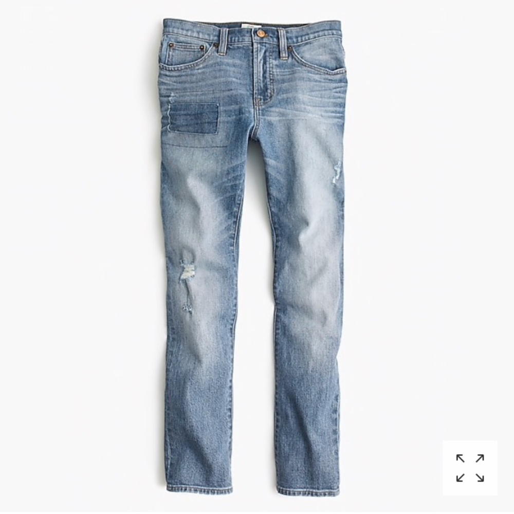 Jcrew Vintage Crop Jeans in Patchwork